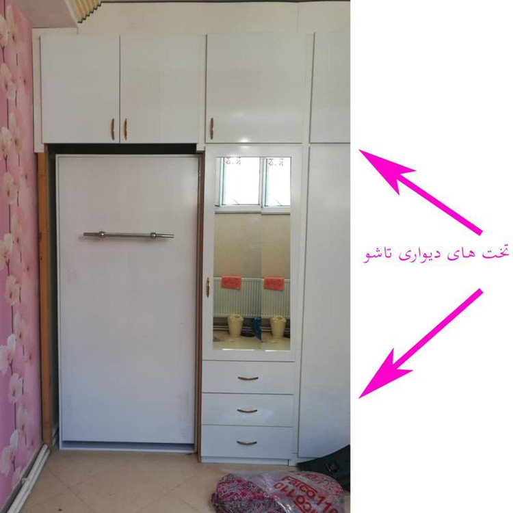 جک تختخواب دیواری یا کمجا تاشو بسته دو عددی 3000 نیوتن کیفیت عالی