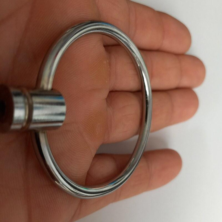 دستگیره کابینت کمد کشو بسته دو عددی رنگ نقره ای مدل دستگیره حلقه ای