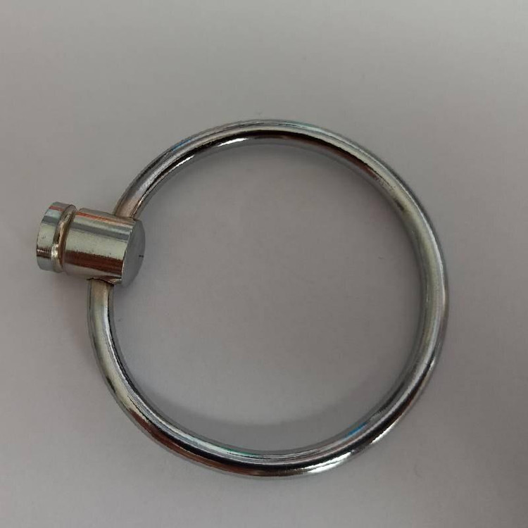 دستگیره کابینت کمد کشو بسته دو عددی رنگ نقره ای مدل دستگیره حلقه ای