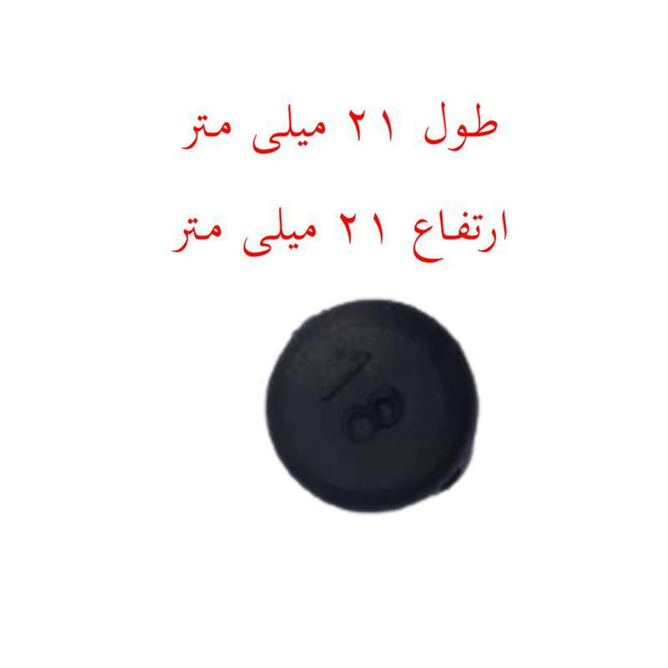 درپوش پروفیل گرد سایز 1.8 سانتی متر بسته 50 عددی مناسب لوله و صندلی و چهارپایه