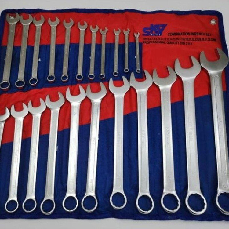 آچار یک سرتخت یک سر رینگ مارک اسکای مجموعه 22 عددی کیفیت عالی