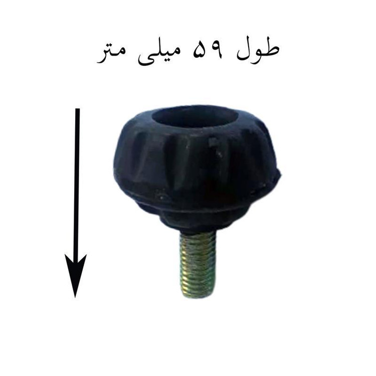 پیچ پایه کمد کابینت میز سایز 5 سانتیمتر بسته 10 عددی رزوه پیچ 12