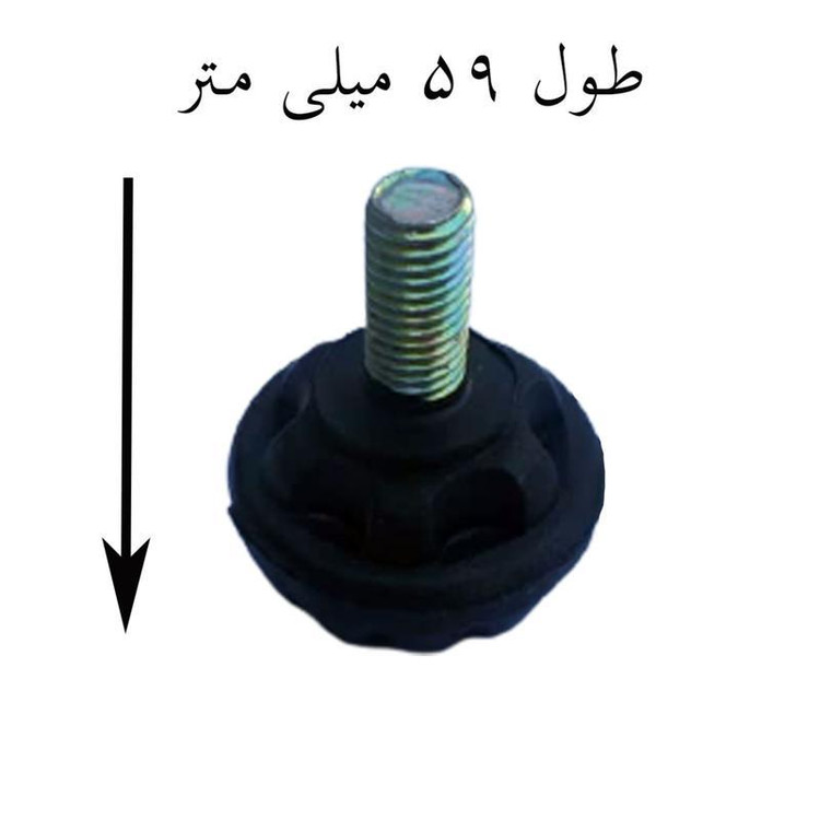 پیچ پایه کمد کابینت میز سایز 5 سانتیمتر بسته 10 عددی رزوه پیچ 12