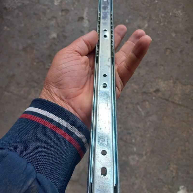 ریل دو تکه ساچمه ای سایز 45 سانتی متر بسته دو عددی ضخامت 1.5 میلیمتر