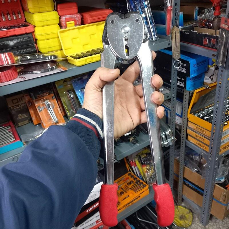 دستگاه تسمه کش دستی به همراه انبر پرچ مناسب بسته بندی کارتن
