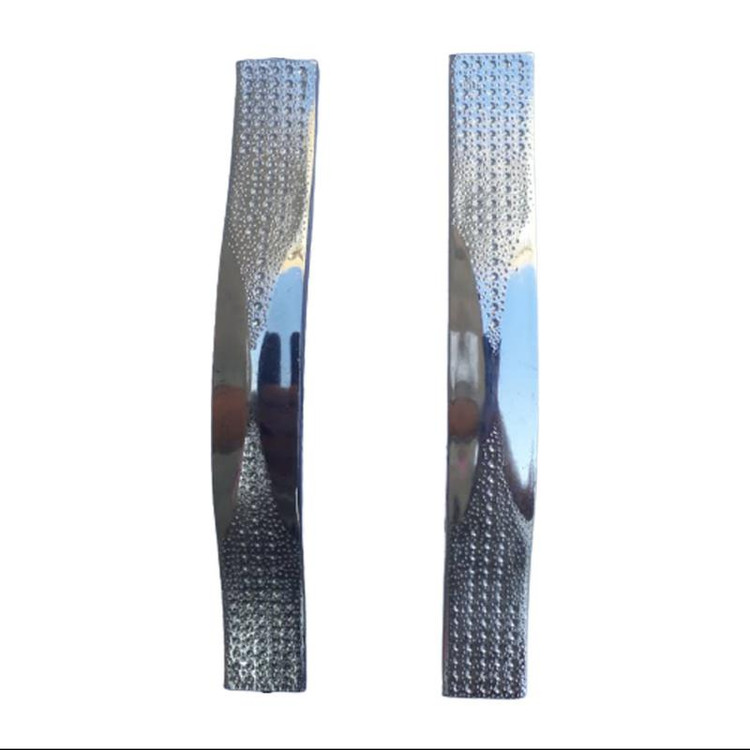 دستگیره کابینت کشو کمد رنگ نقره ای بسته 10 عددی از جنس پلاستیکی