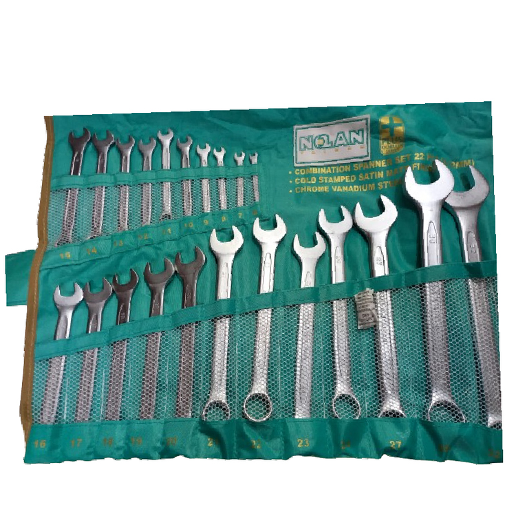 آچار یک سر تخت یک سر رینگ پک 22 عددی تیتان Titan جنس وانادیوم