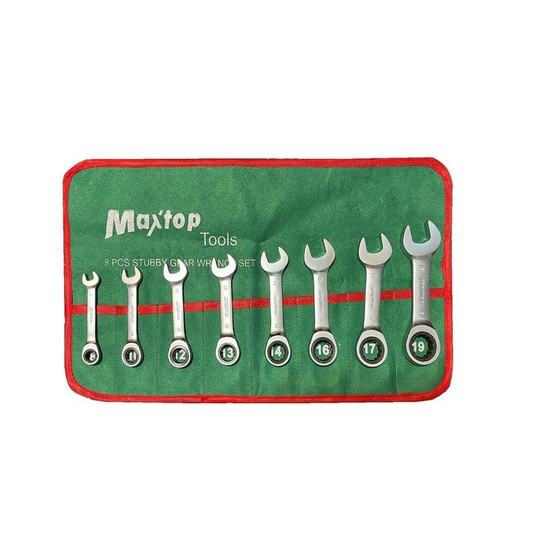 آچار یکسر تخت یکسر جغجغه ای مکس تاپ maxtop مجموعه 8 عددی