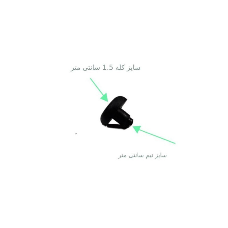 درپوش پلاستیک 65 دهم میلی متر بسته یک عددی مناسب لوله