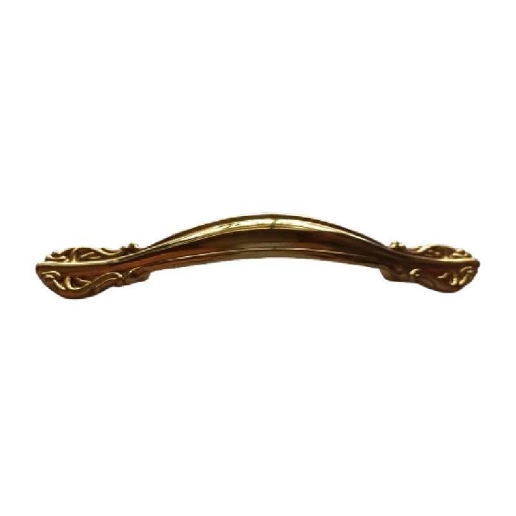 دستگیره کابینت کمد و کشو فلزی رنگ طلایی فاصله دو پیچ 96 میلی متر بسته تک عددی