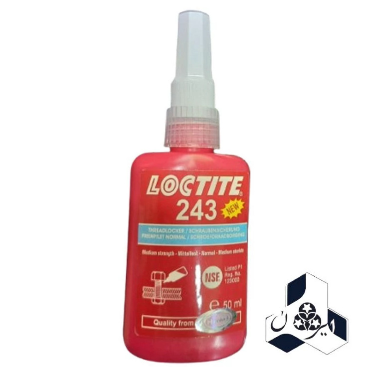 چسب قفل شونده loctite 243 پیچ و مهره ابکاری شونده