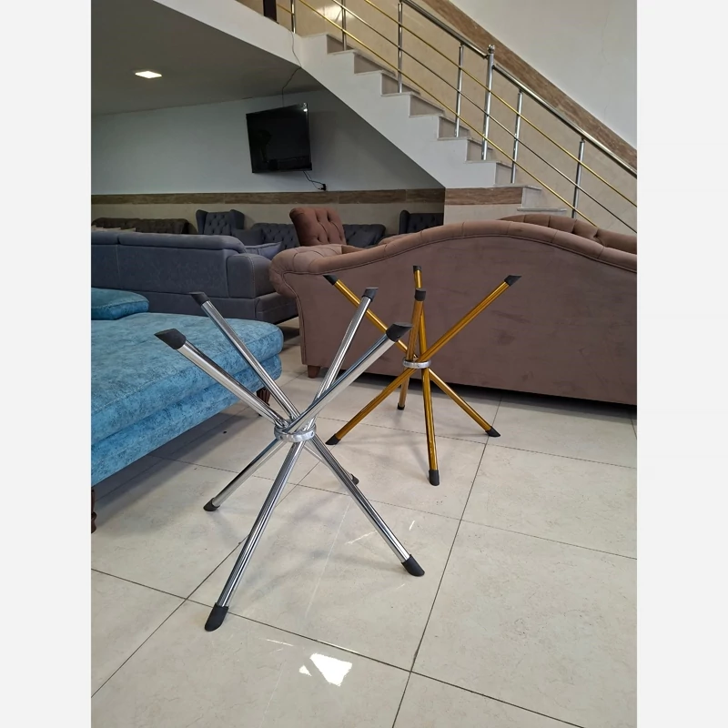 پایه میز ناهار خوری، مناسب رستوران، کافی شاپ و مجالس با رنگ طلایی کوره ای