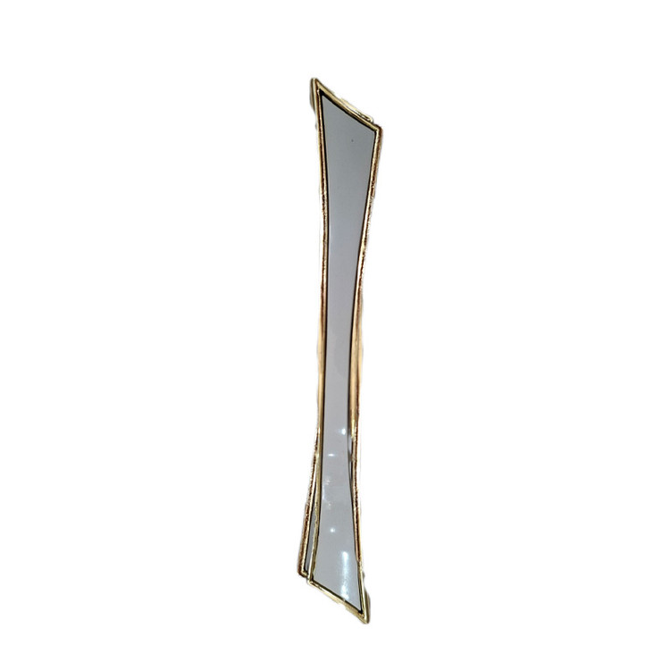 دستگیره کابینت رنگ طلایی و سفید 96 میلی متر بسته تک عددی